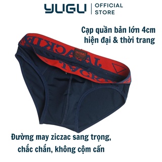 Quần lót nam thun lạnh cao cấp cạp cao JACKIES B02 -YUGU- Quần sịp nam tam giác chính hãng Việt Nam, 1 chiếc, che tên