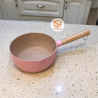 Chảo Chống Dính Đáy Sâu Nhật 18cm Cam Homeware