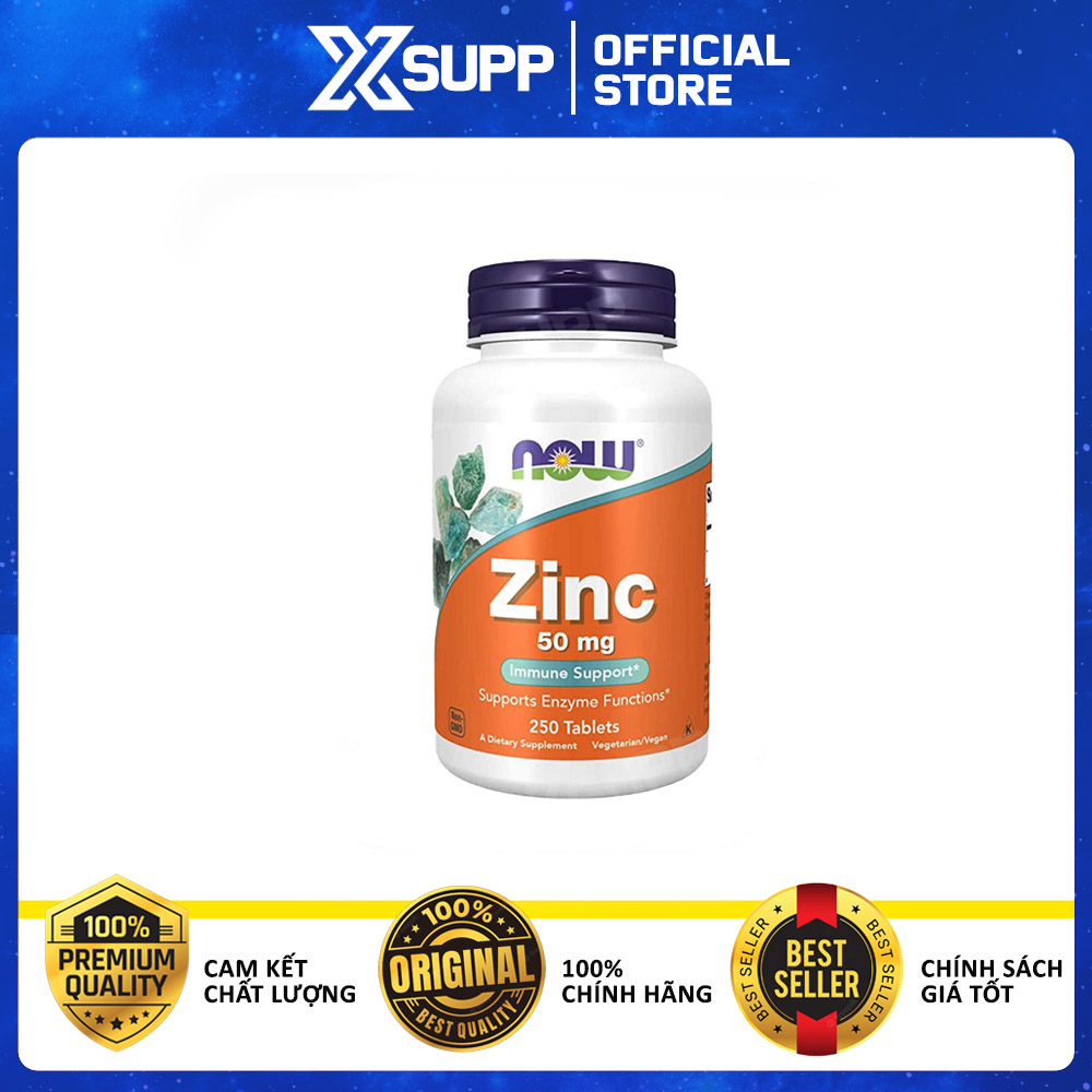 Now Zinc 50mg - Bổ Sung Kẽm, Tăng Đề Kháng
