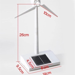 YONDR Cối Xay Gió Đồ Chơi Khoa Học Turbine Gió Trắng Nhựa ABS Chạy Bằng Năng Lượng Mặt Trời Bộ Dụng Cụ Xây Dựng Cối Xay Gió Mô Hình