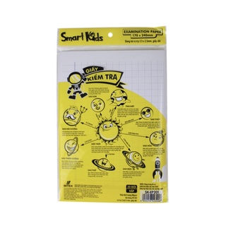 Giấy kiểm tra Smartkids SK-EP201 ( 1 xấp ) Dành cho học sinh cấp 1 cấp 2 và cấp 3. Giấy tốt, có ô ly, viết không lem
