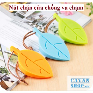 Nút silicon chống va chạm cửa Hình Chiếc Lá, tránh kẹt tay, an toàn cho bé  (Màu Giao Ngẫu Nhiên) GD344-CVCLa