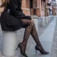 KIN Nữ Mùa Hè Mỏng Trong Suốt Tơ Quần Gothic Vintage Da Báo Họa Tiết Động Vật Sheer Quần Liền Mạch Giảm Béo