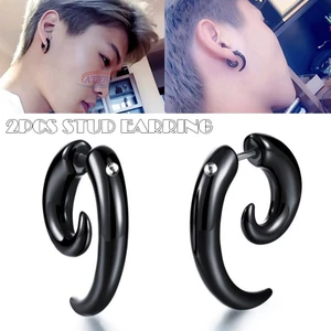 AB 1 Cặp Bông Tai Hình Sừng Nam Bông Tai Acrylic Không Gây Dị Ứng Cho Nam @ PH