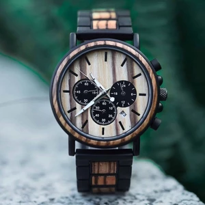 Đồng hồ đeo tay nam vỏ gỗ WoodWatch GP09-5A