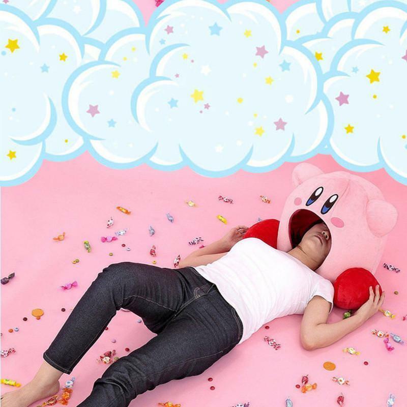 Trò chơi siêu Kawaii Kirby Siesta Toe Box Sang trọng Gối ngủ mềm mại Đồ chơi Cosplay