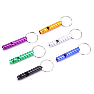 Còi thổi báo hiệu khẩn cấp có móc khóa bằng kim loại - Còi Thổi Báo Động Khẩn Cấp Bằng Hợp Kim Nhôm Gắn Móc Khóa