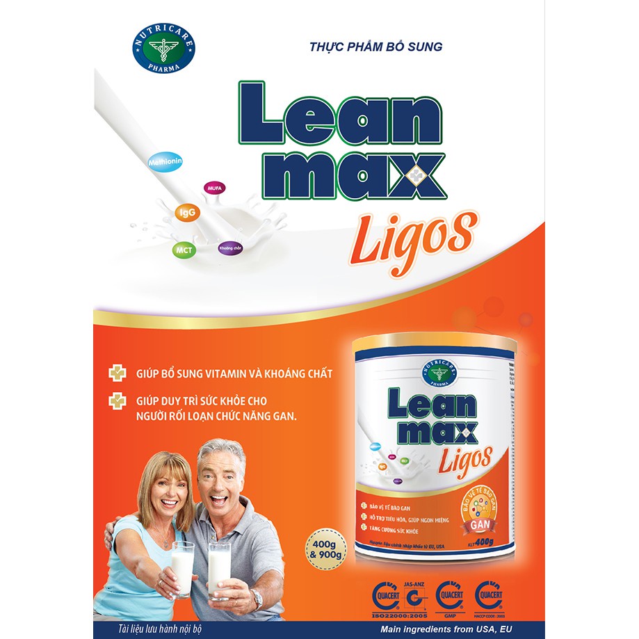 Sữa Leanmax Ligos-DINH DƯỠNG HỖ TRỢ TỐT CHO GAN