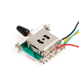 COLO 5 Chiều Công Tắc Nồi 500k Núm Dây Dây Điện Pickup Cho Đàn Guitar