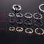 FUJIOU Vòng Bông Tai Nhỏ Tối Giản Tròn Sụn Tragus Xoắn Tai Trang Sức