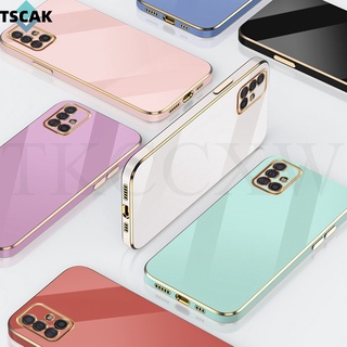 Ốp Điện Thoại Silicon Dẻo Mạ Màu Trơn 6D Sang Trọng Cho Samsung Galaxy A11 M11 A10 A51 A71 A20 A30 A30S A50S A50