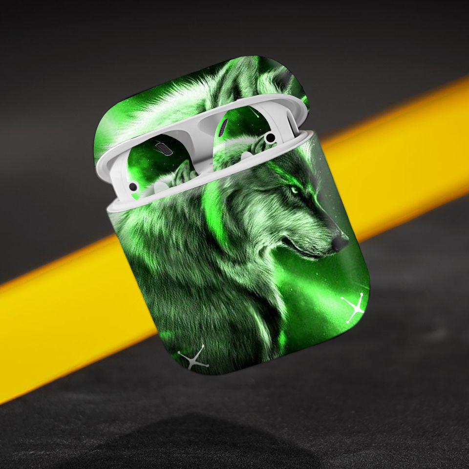 Miếng dán skin cho AirPods in hình con vật - dvz013 (AirPods 1, 2, 3, Pro, i12)