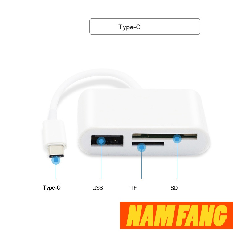 Đầu đọc thẻ nhớ SD, Micro SD, USB cho điện thoại Android,Máy tính