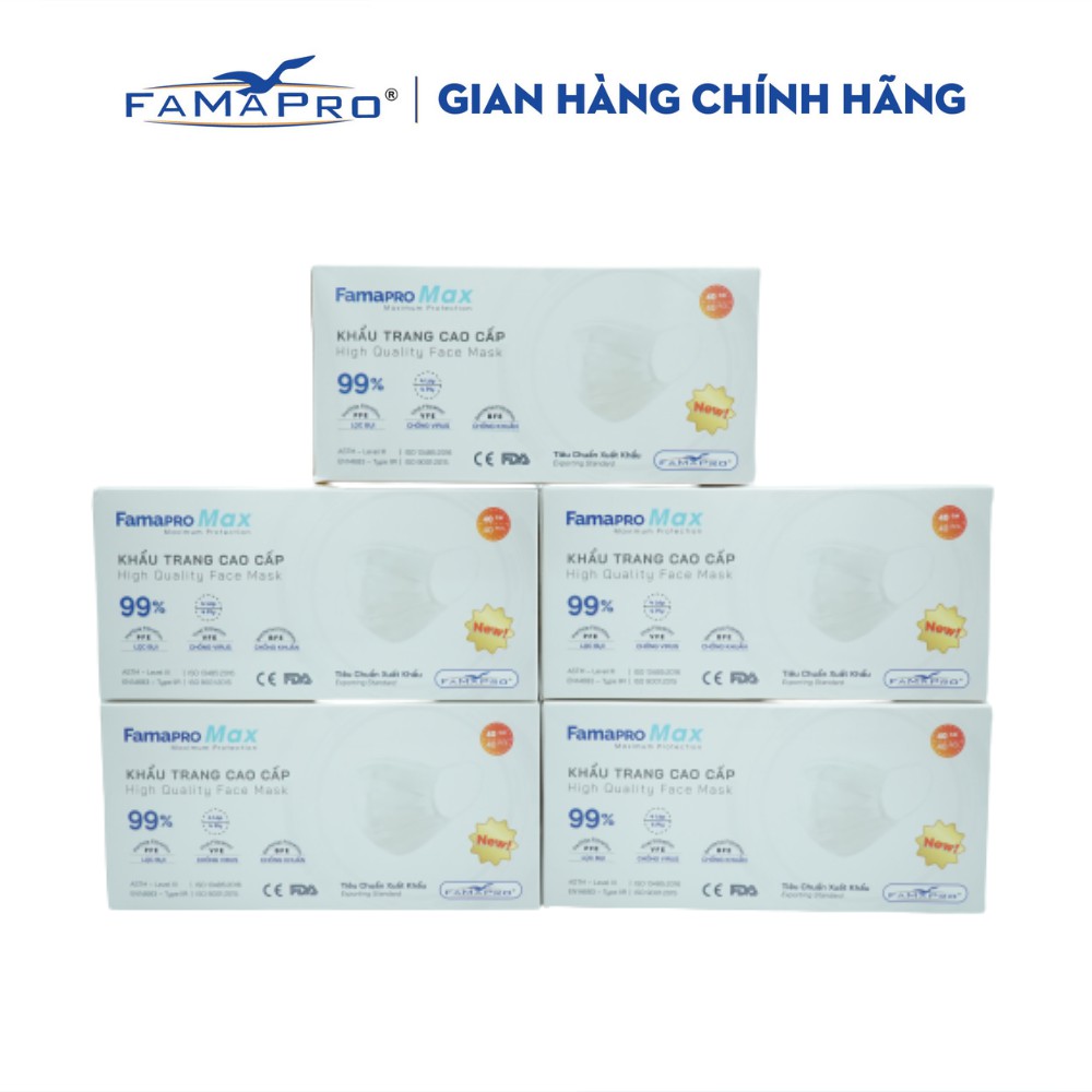 Ảnh Khẩu trang y tế cao cấp kháng khuẩn 4 lớp Famapro max 3