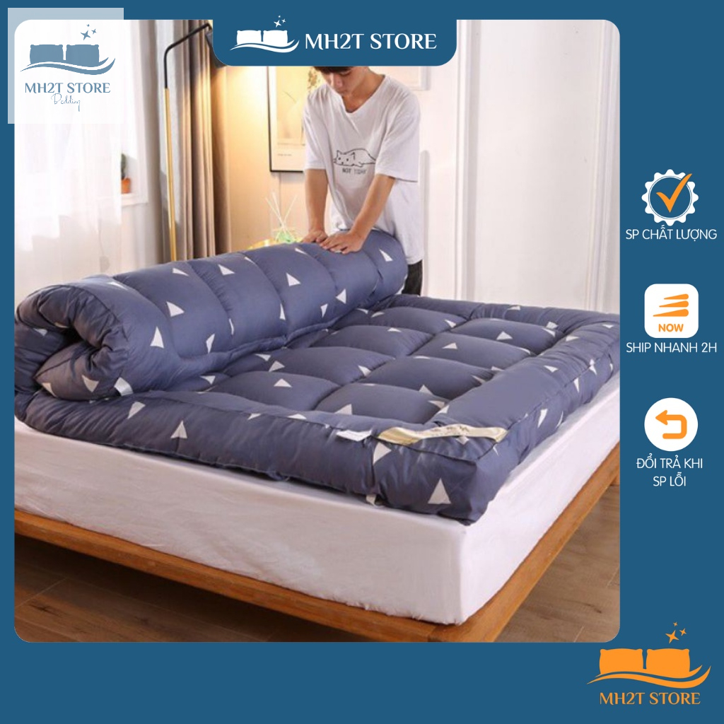 Nệm Topper Trải Giường Đệm Topper Trải Sàn Ruột Bông Tinh Khiết Êm Ái ...