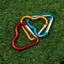 GUSTAVA 3 / 6 / 9 Chiếc Nhôm Carabiner 10 Màu Phụ Kiện Leo Núi Ngoài Trời Dụng Cụ Cắm Trại Khóa Hình Trái Tim