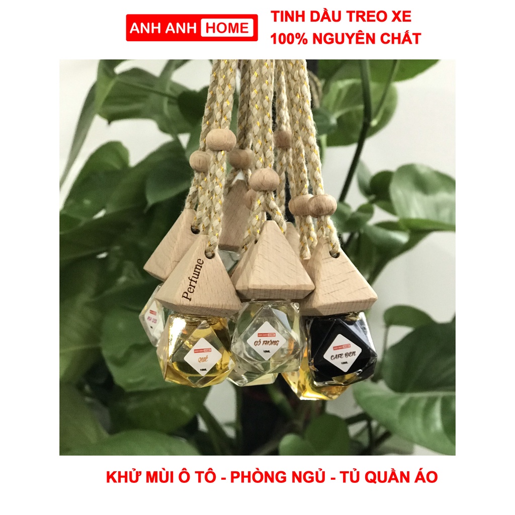 Tinh Dầu xông phòng, tinh dầu treo xe ANHANH nguyên chất 100% - cà phê, quế, bạc hà, sả chanh, oải hương.....