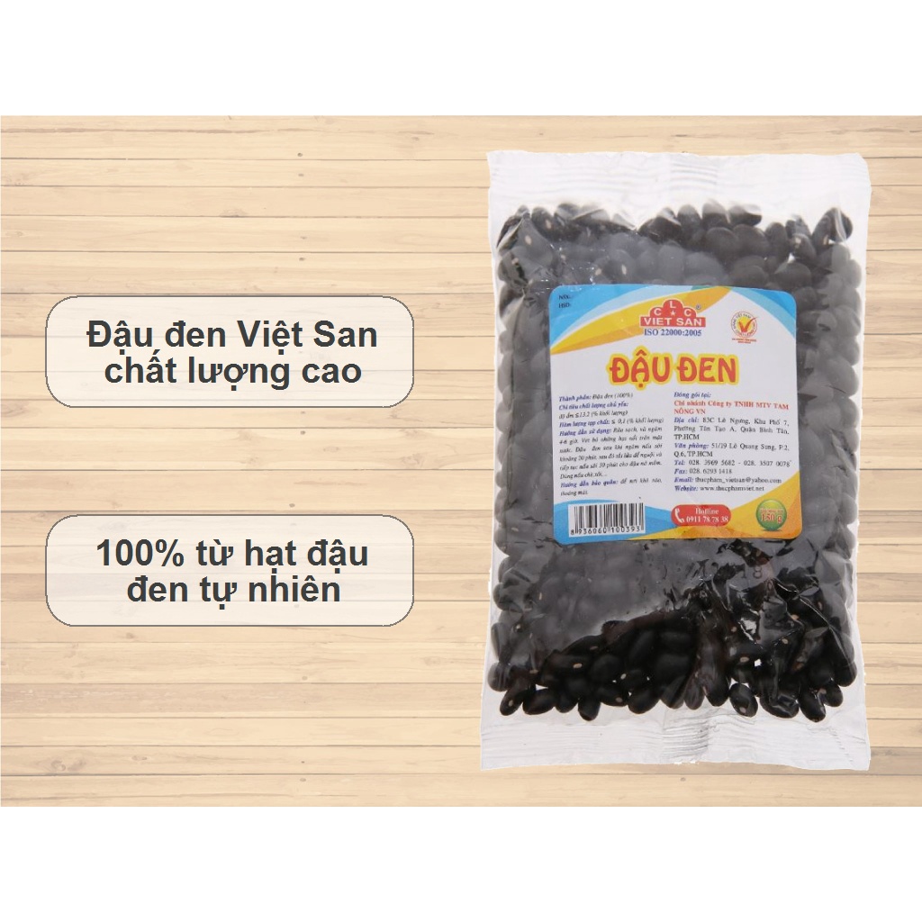 Đậu Đen Việt San Loại 1 150g/300g/500g - Hạt Chắc Mẩy, Ninh Nhanh Nhừ, Nấu Chè Giải Nhiệt