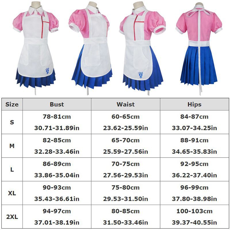 Dangan Ronpa 2 Danganronpa Mikan Tsumiki Đầm Cosplay Trang Phục Đồng Phục Váy Anime