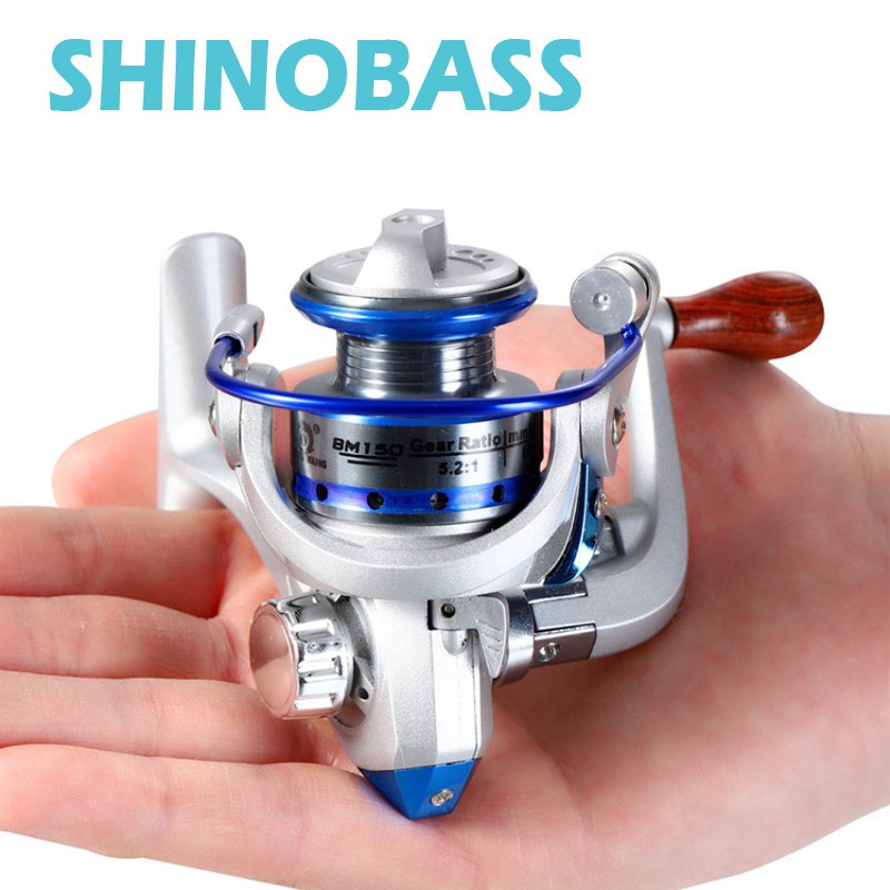 MINI Fishing Reel 500 Quay Bánh Xe Kim Loại Cá Cuộn Quay Máy Câu Cá mesin ubang mesen mancing Tôm