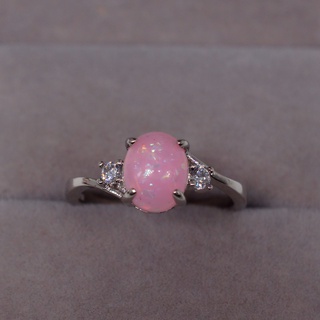Nhẫn Opal nhiều màu Đá quý cặp đôi