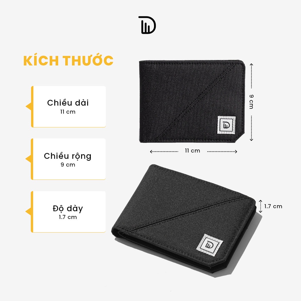 Mô tả Ví vải DIM Basic Wallet - 3