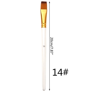 13 cọ vẽ tranh sơn dầu cán gỗ chuyên dụng chất lượng