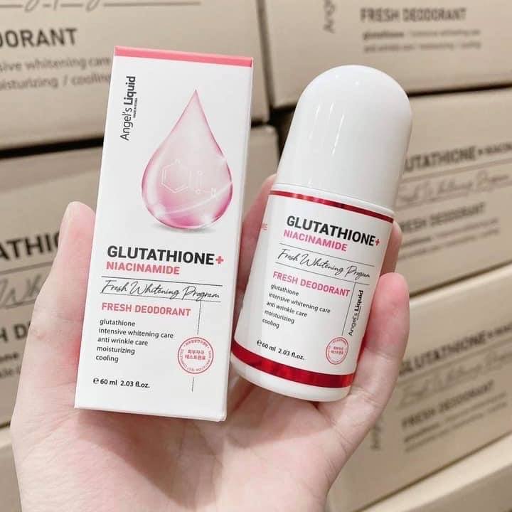 Lăn Khử Mùi Angel's Liquid Glutathione Fresh-Up Whitening Magic Deo Stick 60ml
