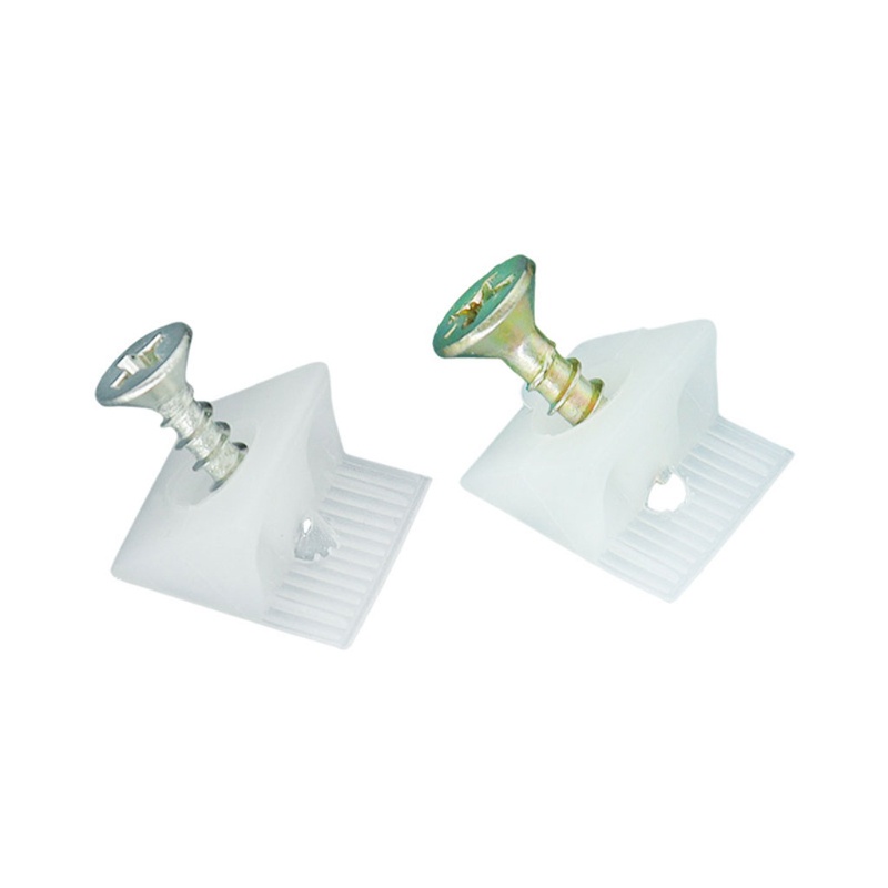 Bapara 50x Nội thất Ngăn kéo ngực Đáy sửa chữa Nêm Nhựa Góc Mã Fastener