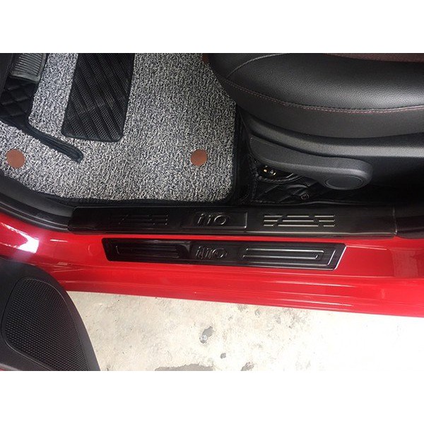 Ốp bậc cửa, Nẹp Bước Chân Trong, ngoài Xe Hyundai i10 2014 - 2020, 2021-2025 vân Titan cao cấp
