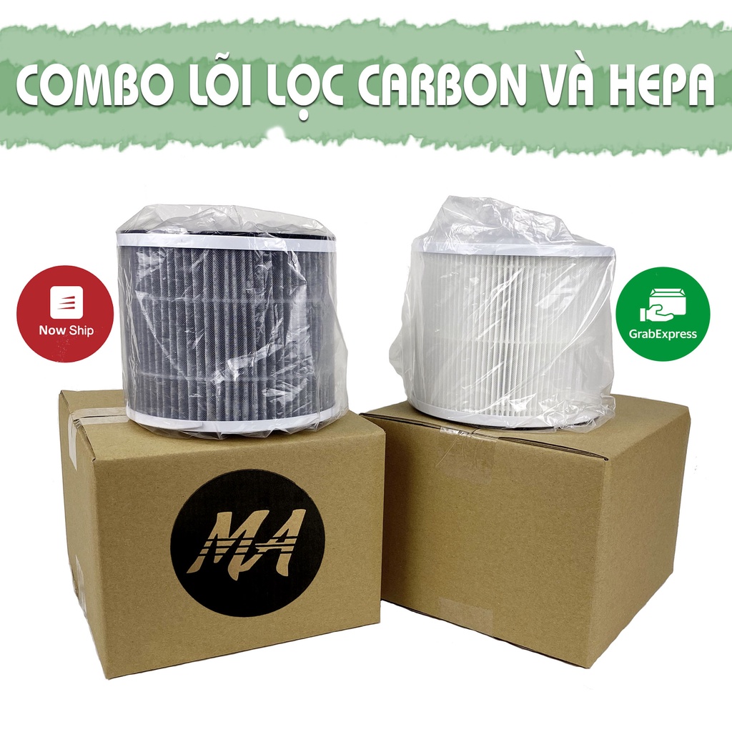 Ảnh Combo Máy lọc không khí MaxAir và 1 lõi lọc không khí Hepa + 1 lõi lọc than hoạt tính Carbon 4