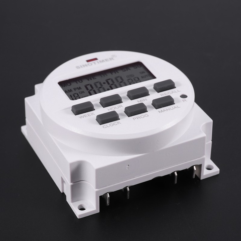 Sinotimer Tm618H-2 220V Ac Công tắc thời gian kỹ thuật số Điện áp đầu ra 220V 7 ngày Công tắc hẹn giờ lập trình hàng tuần cho ứng dụng đèn