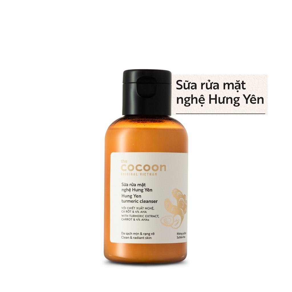 Gel sữa rửa mặt nghệ Cocoon 140ml từ nghệ tươi Hưng Yên chọn lọc ...