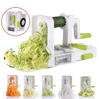 4 Blade Spiralizer Folding Veggie Pasta & Spaghetti Potato Vegetable Spiral Cutter Zucchini Slicer