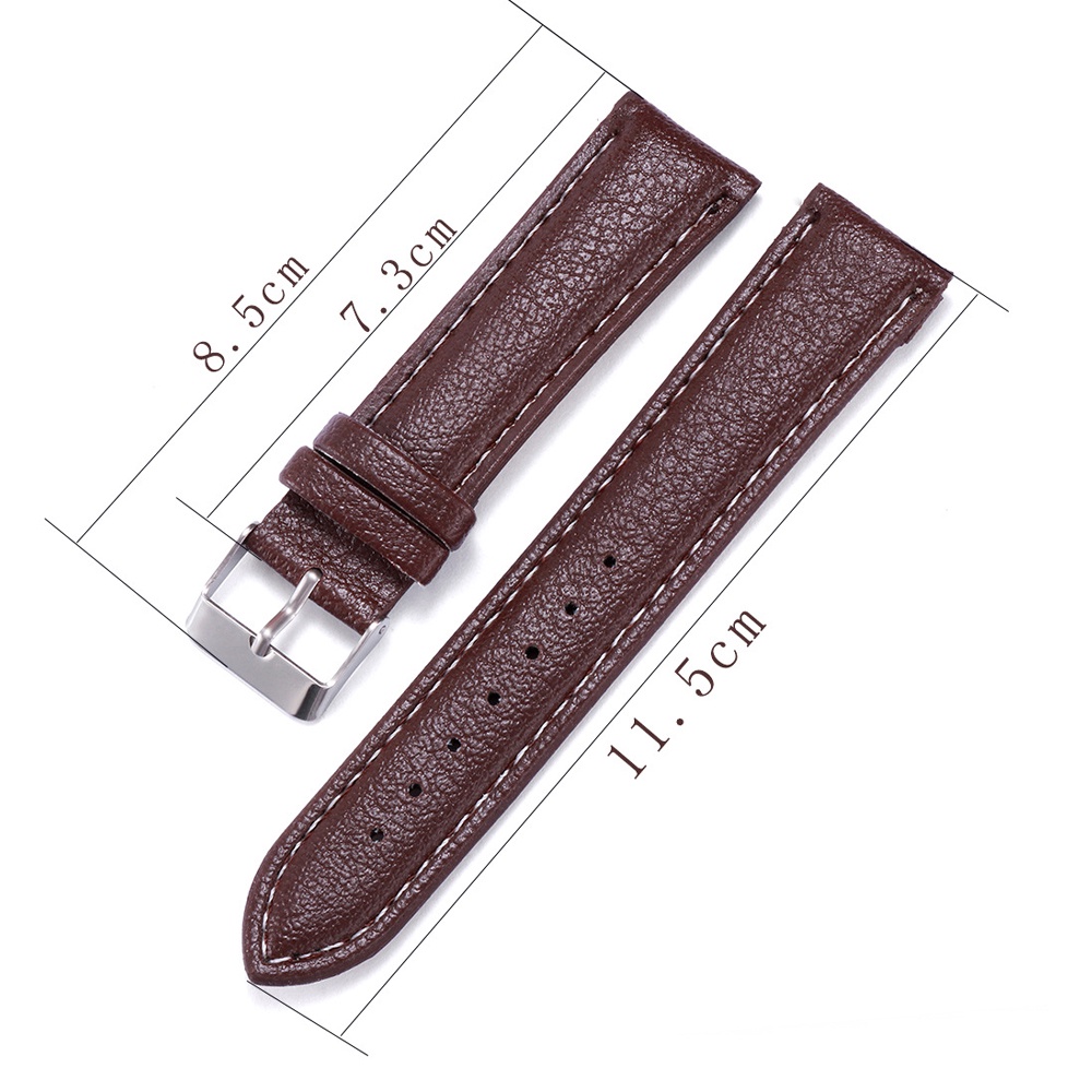 Dây Đeo Đồng Hồ Bằng Da Họa Tiết Trái Vải 18mm 20mm 22mm