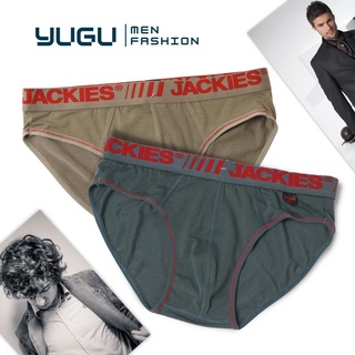 Quần lót tam giác nam cotton cao cấp JACKIES S03 -YUGU- Quần sịp nam thun 40kg-85kg chính hãng Việt Nam, 1 chiếc che tên