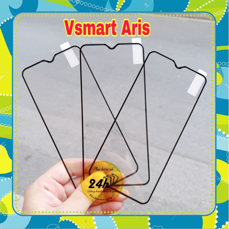 Cường Lực Full Màn hình Dành cho Vsmart Aris / Aris Pro viền đen siêu ...