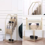 (ẢNH THẬT) Kệ Sách Đứng Đa Tầng, Giá Sách Để Sách Báo Tạp Chí 5 Tầng Bằng Kim Loại Cao Cấp Không Gỉ — ảnh 4