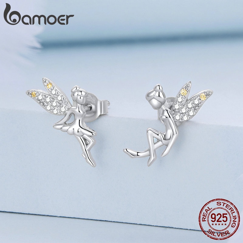 Bamoer Bông Tai Bạc 925 Đính Đá zircon bse046