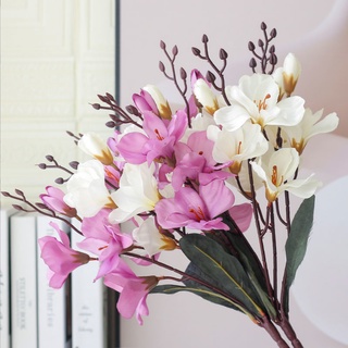 Hoa Giả- Hoa Diên Vĩ 43cm 5 Nhánh Decor Nhà Cửa, Studio Tinh Tế, Sang Trọng, Quý Phái