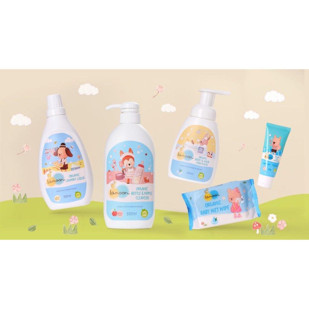 Ảnh Nước rửa bình sữa Organic cho bé Lamoon - Túi 450ml 3