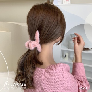 (Xả lỗ) Kẹp tóc càng cua vải lông phong cách Hàn Quốc Larme Accessories - TH0002