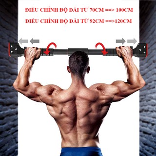 Xà Đơn Treo Tường Đầu Vuông Có Chốt Chống Xoay Chịu 250kg  Đại Nam Sport + Tặng Kèm Găng Tay Tập Xà