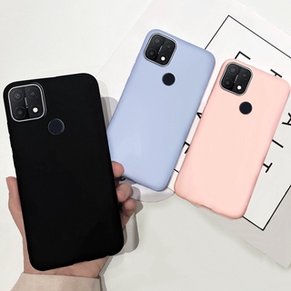 Ốp điện thoại TPU mềm màu kẹo mặt nhám chống sốc cho OPPO A15 2020 CPH2185
