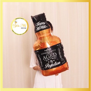 Bong Bóng Hình Chai Rượu, ly rượu trang trí sinh nhật , phòng cưới, party Yến Nhi Shop