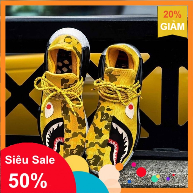 Adidas human race x bape best sale