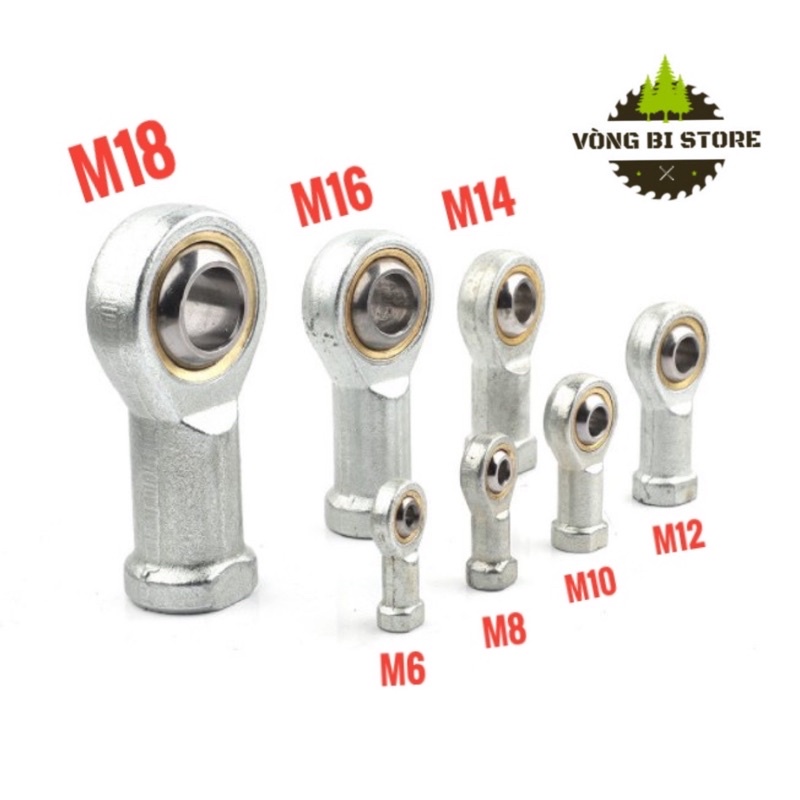 Vòng Bi mắt trâu Si(PHS)...T/K 6mm, 8mm, 10mm, 12mm, 14mm, 16mm, 18mm T ...