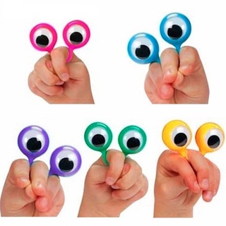 AUGUSTIN Trò đùa thực tế Nhẫn mắt Kính sinh nhật Mắt Đồ chơi Con rối ngón tay mắt Pinata Chất độn Dự tiệc Quà tặng Vòng mắt hoạt động Nhiều màu sắc Nhẫn nhựa trẻ em
