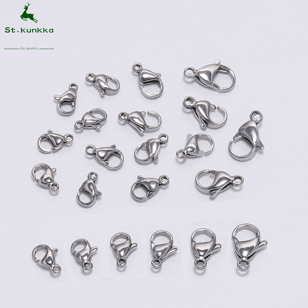 10 chiếc 9-15mm khóa tôm hùm bằng thép không gỉ