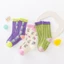 GC1 Trẻ Em Tất Hoa Thoáng Khí Cho Bé Tất Cotton Trẻ Em Hươu Cao Cổ Ngọt Lưới Ngắn Tất 0-7 Tuổi Phong Cách Nhật Bản
